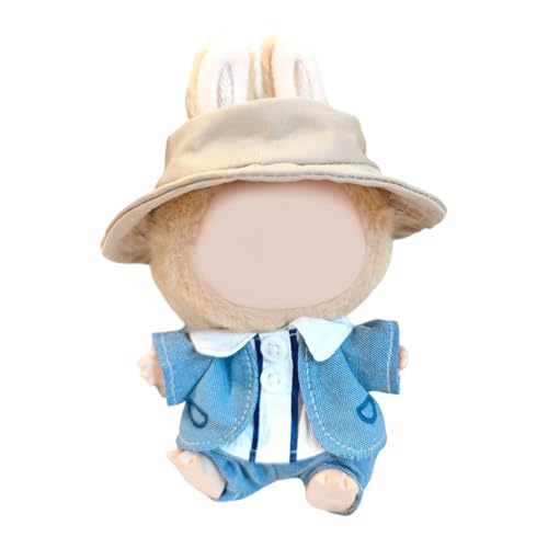 Puppen Outfit Set Suspender Und Für 15 cm Figur Doll Weiche Polyester Overalls Passen Passungshut Display Kleidung Puppen Outfit Set Suspender Und Für 15 cm Figur Doll Weiche Polyester Overalls Passen Passungshut Display Kleidung von Wdbild