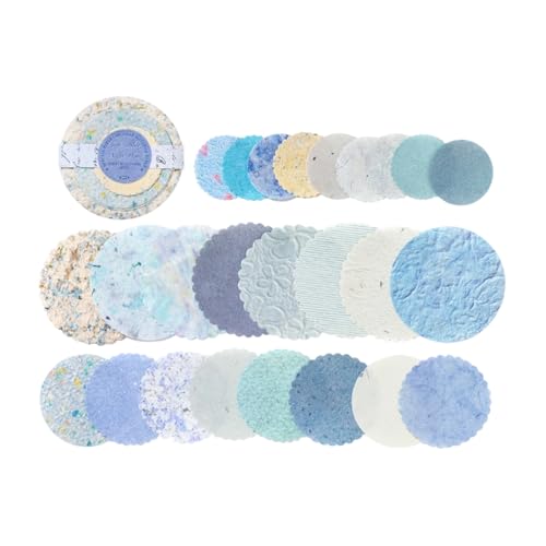 Retro Inspirierte Papierkreise Papierscheibe Notizpolster Für Scrapbooking Journaling Und Kartenherstellung Neutraler Töne Retro Scrapbook Sticker von Wdbild