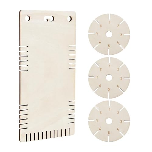 Runde Holzweberscheibe Für Haushaltsarmbänder Einfach Zu Verwendende Handwerkstool Für Alle Altersgruppen Kinder Craft Webing Board von Wdbild