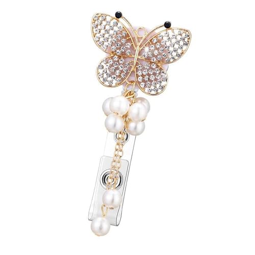 Schimmernder Schmetterlingsdesign Retractable Karten Clip Durability Abs Build Office Accessoire Für Geschäftige Erweiterbare Namenshalter Schimmernder Schmetterlingsdesign Retractable Karten Clip Durability Abs Build Office Accessoire Für Geschäftige Erweiterbare Namenshalter von Wdbild