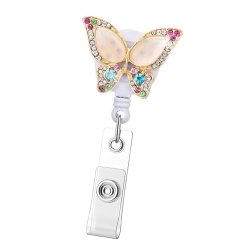 Schimmernder Schmetterlingsdesign Retractable Karten Clip Durability Abs Build Office Accessoire Für Geschäftige Erweiterbare Namenshalter Schimmernder Schmetterlingsdesign Retractable Karten Clip Durability Abs Build Office Accessoire Für Geschäftige Erweiterbare Namenshalter von Wdbild