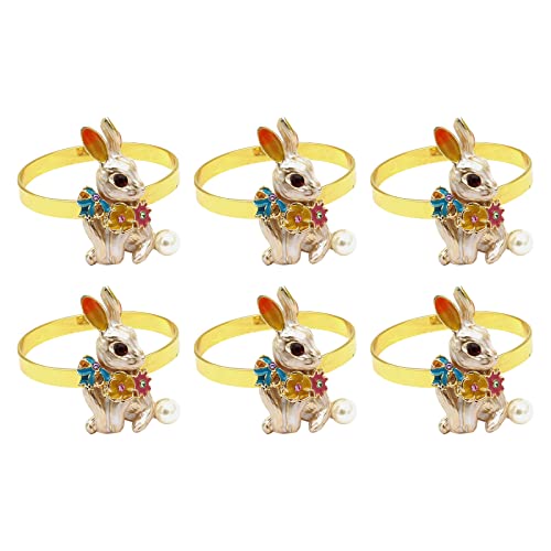 Set Von 6 Osterhasen Serviettenringen Metall Kaninchen Serviettenhalter Für Die Osterparty Set Von 6 Osterhasen Serviettenringen Metall Kaninchen Serviettenhalter Für Die Osterparty von Wdbild