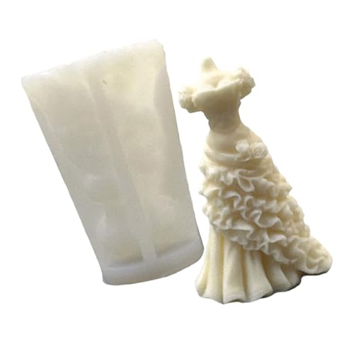 Silikonformen Hochzeitskleider Kerze Epoxidharz Gussgussformen Schimmelpilze Für Home Dekoration Prinzessin Kerzenhochzeit Silikon Schimmelpilze Gussgüsse von Wdbild