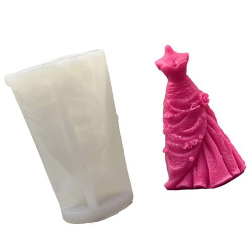 Silikonformen Hochzeitskleider Kerze Epoxidharz Gussgussformen Schimmelpilze Für Home Dekoration Prinzessin Kerzenhochzeit Silikon Schimmelpilze Gussgüsse von Wdbild