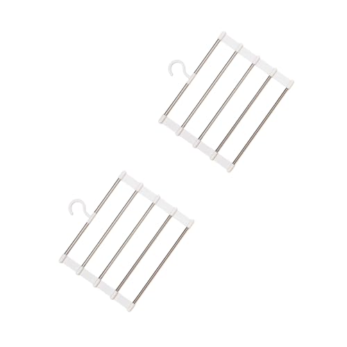 Stapelbare Hosenhalter Rostfeste Metallkonstruktion Safe Verschlüsse Home Space Solution Mehrere Schicht Kleidung Organisatoren von Wdbild
