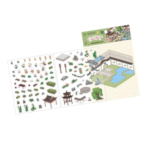Szenenaufkleber Chinesische Stile Landschaft Aufkleber Retro Courtyard Hand Account Aufkleber Beschriftungen Journaling Lieferungen Chinesischer Stil Landschaft Aufkleber Aufkleber Aufkleber Retro von Wdbild
