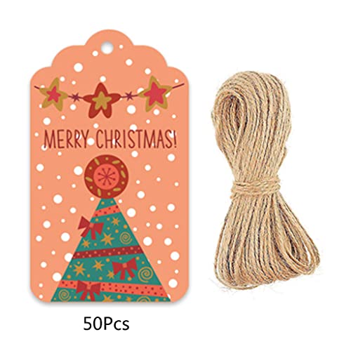 Tags 50pcs/Pack Für Weihnachten Geschenkpapier Papierkarten Etiketten von Wdbild