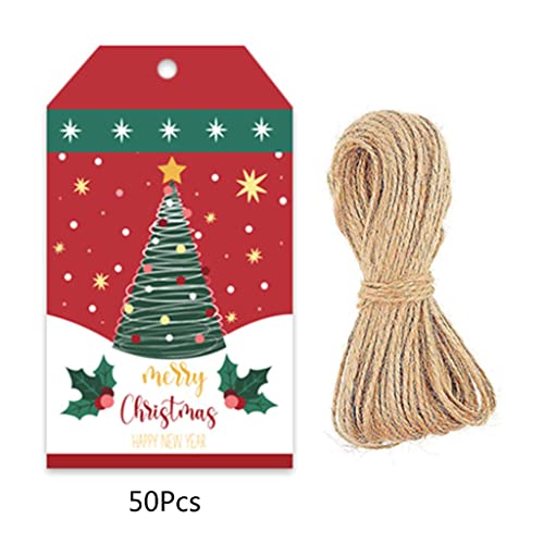 Tags 50pcs/Pack Für Weihnachten Geschenkpapier Papierkarten Etiketten von Wdbild