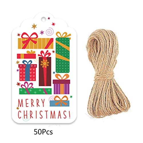 Tags 50pcs/Pack Für Weihnachten Geschenkpapier Papierkarten Etiketten von Wdbild
