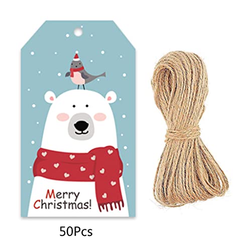 Tags 50pcs/Pack Für Weihnachten Geschenkpapier Papierkarten Etiketten von Wdbild
