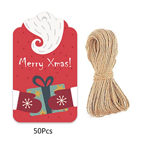 Tags 50pcs/Pack Für Weihnachten Geschenkpapier Papierkarten Etiketten von Wdbild