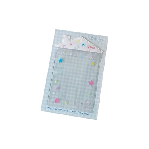 Tragbarer Puppenspeicherorganisator Clear PVC House Hülle Für Stoff Und Kartenschutz Clear Doll Storage Card Case von Wdbild