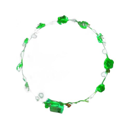 Wdbild 10 Seiten Schimmernde Blumenstirnbänder Elegante LED Blumen Kopfbedeckungen Dekoration Für Partygänger Und Eventbegeisterte von Wdbild