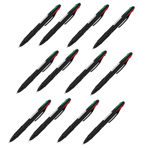 Wdbild 12pcs Multicolor Kugelschreiber 4-Farb In-1-Kugelschreien Retractable Multicolor Stift Für Studentenprüfungen Die Zeichnen Nennen Wdbild 12pcs Multicolor Kugelschreiber 4-Farb In-1-Kugelschreien Retractable Multicolor Stift Für Studentenprüfungen Die Zeichnen Nennen von Wdbild