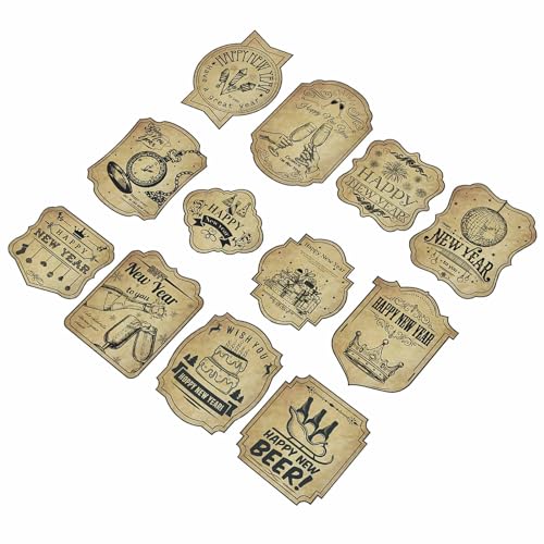 Wdbild 12pcs Vintage Wine Bottle Adhäsive Labels Frohes Neues Jahr Weinflasche Aufkleber Für Home Christmas Party Dekoration Wdbild 12pcs Vintage Wine Bottle Adhäsive Labels Frohes Neues Jahr Weinflasche Aufkleber Für Home Christmas Party Dekoration von Wdbild