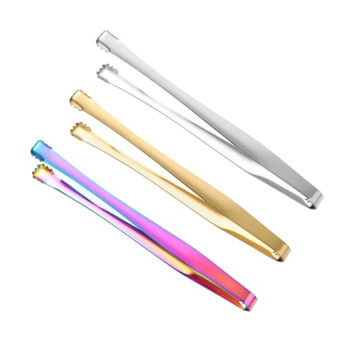Wdbild 3 Piece Steels ICES Zangen Mit Nicht Überrutschem Für Küchencamping Eierschalenentfernung Und Zuckerhandhabung Raumsparende Stähle Küchenzange Set von Wdbild