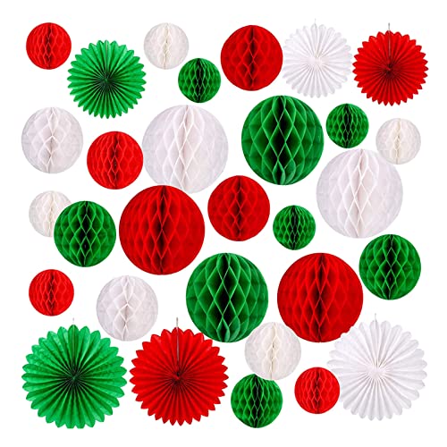 Wdbild 30 Stück Papierfan Party Dekorationen Set Hanging Paper Fans Dekoration Set Für Hochzeits Geburtstagsfeier Muttertag von Wdbild