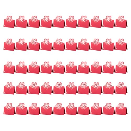 Wdbild 50pieces Heart Shape Table Setting Number Karten Hochzeitstisch Namenskarten Für Tischeinstellungen Hochzeits Weihnachts Bankette von Wdbild