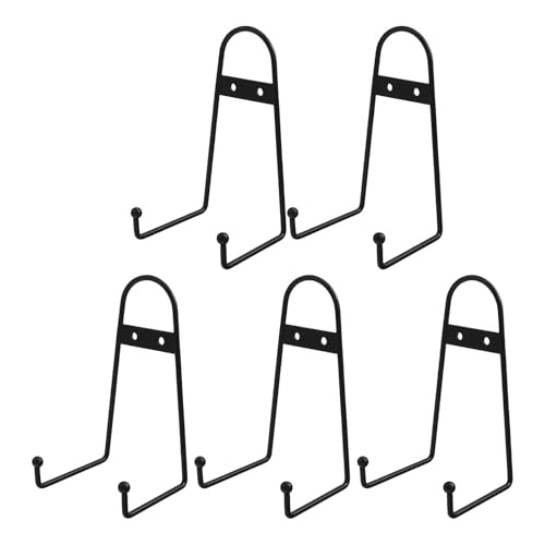 Wdbild 5pcs Elegante Schwarze Staffelei Für Teller Und Kunstwerke Vertikaler Plattenausstellungsständer Dekorative Scroll Rack Home Dekoration von Wdbild