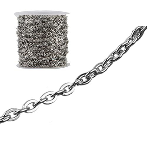 Wdbild 65.61feet Schmuckkette Halsketten Kette 0 25-1 Mm Edelstahlkette Für Schmuckherstellung Schmuckkette Herstellung Wdbild 65.61feet Schmuckkette Halsketten Kette 0 25-1 Mm Edelstahlkette Für Schmuckherstellung Schmuckkette Herstellung von Wdbild