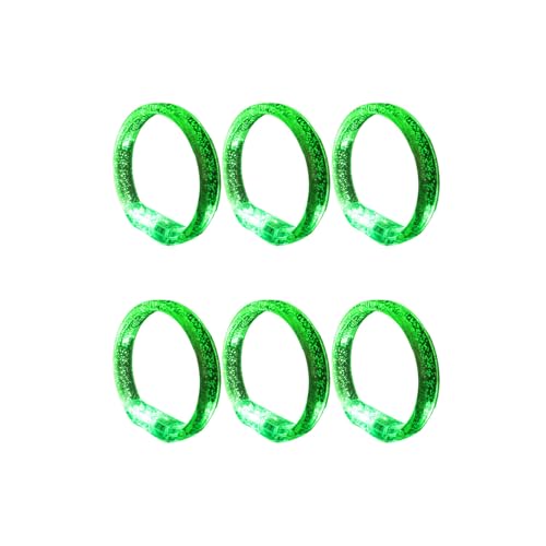 Wdbild 6pcs Bunte LED Leuchtende Armbänder Für Abendliche Unterhaltung Plastikleuchte Show Armbänder Elegantes Party Accessoire von Wdbild