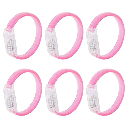 Wdbild 6pcs Bunte LED Leuchtende Armbänder Für Abendliche Unterhaltung Plastikleuchte Show Armbänder Elegantes Party Accessoire von Wdbild