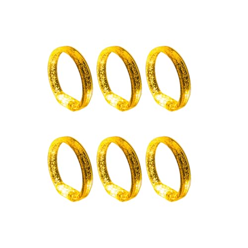 Wdbild 6pcs Bunte LED Leuchtende Armbänder Für Abendliche Unterhaltung Plastikleuchte Show Armbänder Elegantes Party Accessoire von Wdbild