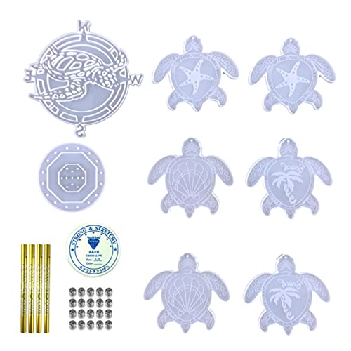 Wdbild Anhänger Silikonform, 1 Set für Schildkröte Anhänger Tropfen Form für Schildkröte Wohnzimmer Wand Anhänger Dekoration Silizium von Wdbild