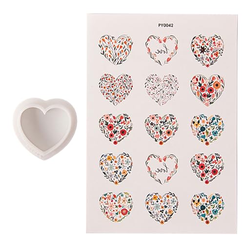 Wdbild Anhänger Silikonform, Blumen-Ton-Transferpapier und Tonschneider-Set, wasserlösliches Blumen-Transferpapier für die Herstellung von Tonschmuck von Wdbild