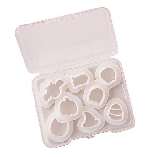 Wdbild Anhänger Silikonform, Fledermaus-Ton-Ohrring-Set, geometrisches Gespenst, Kürbis, geeignet für die Herstellung von Ohrringen, Mehrzweck-Tonform-Schneidewerkzeug von Wdbild