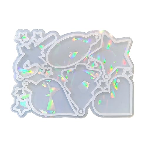 Wdbild Anhänger Silikonform, Schmuck Gießform Weihnachten Silikonform Harzform für Schlüsselanhänger Ornament Anhänger von Wdbild