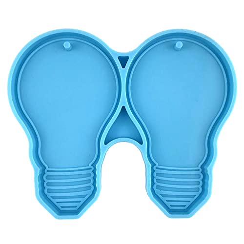 Wdbild Anhänger Silikonform, Silikon-Schlüsselanhänger-Form, Ohrring-Harzform, Glühbirne, Epoxidharz-Gießform für Anhänger, Schlüsselanhänger, Schmuckherstellung von Wdbild