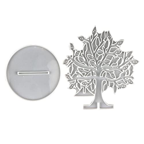 Wdbild Anhänger Silikonform, Silikonformen-Set mit großen Baum-Ohrring-Anhängern, Schmuckanhängern, Halsketten, Schmuckständer, Form für Heimdekoration von Wdbild