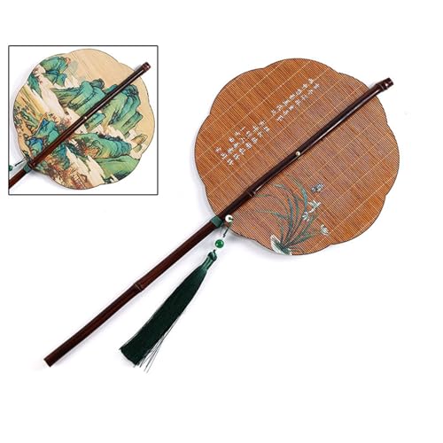 Wdbild Bamboos Lüfter Runde Faltende Chinesische Faltbare Handlüfter Handheld Fans Für Geburtstagsfeiern Hochzeitshäuser Dekorationen Runde Faltbare Hand von Wdbild