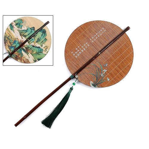 Wdbild Bamboos Lüfter Runde Faltende Chinesische Faltbare Handlüfter Handheld Fans Für Geburtstagsfeiern Hochzeitshäuser Dekorationen Runde Faltbare Hand von Wdbild