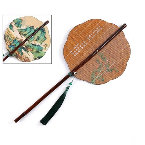 Wdbild Bamboos Lüfter Runde Faltende Chinesische Faltbare Handlüfter Handheld Fans Für Geburtstagsfeiern Hochzeitshäuser Dekorationen Runde Faltbare Hand von Wdbild