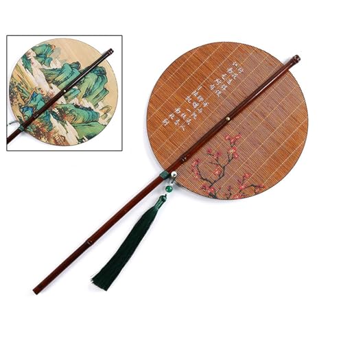 Wdbild Bamboos Lüfter Runde Faltende Chinesische Faltbare Handlüfter Handheld Fans Für Geburtstagsfeiern Hochzeitshäuser Dekorationen Runde Faltbare Hand von Wdbild