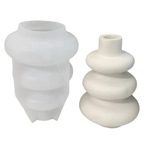 Wdbild Blumentopf Silikonform, Kreise Vase Silikonform Elegante Wohndekoration Bastelform Hochtemperaturbeständige Epoxidharz Ornamentform Wdbild Blumentopf Silikonform, Kreise Vase Silikonform Elegante Wohndekoration Bastelform Hochtemperaturbeständige Epoxidharz Ornamentform von Wdbild