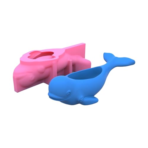 Wdbild Blumentopf Silikonform, Silikonform für Blumentöpfe mit Delfinen, Gipsformen, Formen für Sukkulenten, Formen für Kerzenbecher mit Tiermotiv, Formen für Epoxidharz von Wdbild