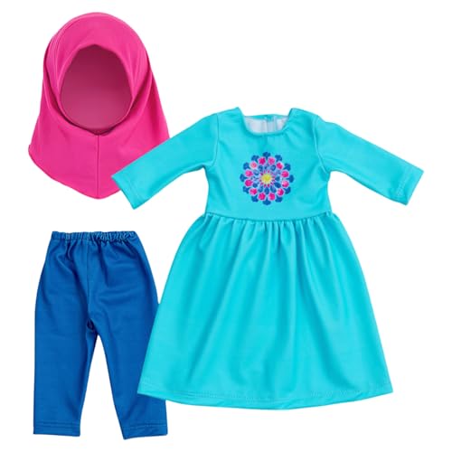 Wdbild Buntes Kleid Muslime Hijab Für 18 Zoll Mädchen Puppenhosen Pyjama Mädchen Geburtstag Geschenke Elegante Obsthosen Puppen Mode Kleidung Wdbild Buntes Kleid Muslime Hijab Für 18 Zoll Mädchen Puppenhosen Pyjama Mädchen Geburtstag Geschenke Elegante Obsthosen Puppen Mode Kleidung von Wdbild