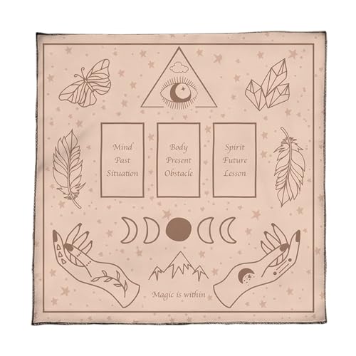 Wdbild Elegante Samt Tischdecke Portables Wahrscheinlichkeitsmatten Mit Mystischen Kunstwerken Für Spirituelle Meditationen Und Hausdekoration Buntes Tarot Tuch von Wdbild