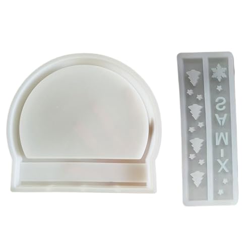 Wdbild Epoxidharz Silikonform, 2-teiliges Silikon-Harzformen-Set, Wandbehang-Dekorformen, Schmuckherstellungsformen, Silikonstruktur für handgefertigte Ornamente von Wdbild