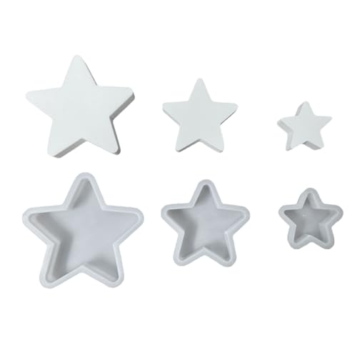 Wdbild Epoxidharz Silikonform, 3Pcs Stern Form Formen Hohl Stern Formen für Kunst Handwerk Hause Dekorationen Geburtstag Weihnachten Wdbild Epoxidharz Silikonform, 3Pcs Stern Form Formen Hohl Stern Formen für Kunst Handwerk Hause Dekorationen Geburtstag Weihnachten von Wdbild