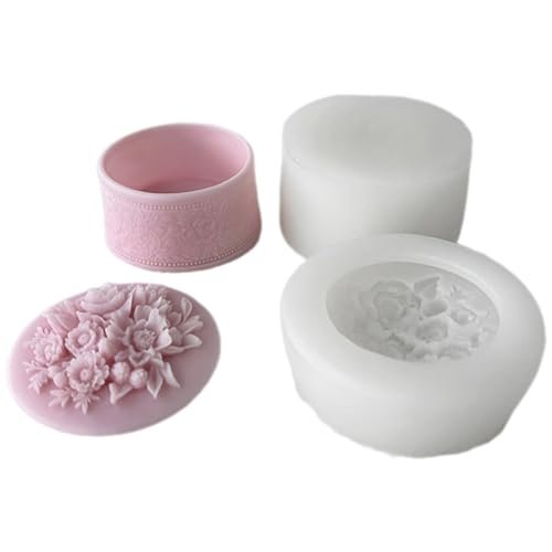 Wdbild Epoxidharz Silikonform, Blumen-Vorratsglasform, Schmuck-Silikonform, Beton-Gips-Aufbewahrungsbox-Formen für Organisations-Enthusiasten von Wdbild