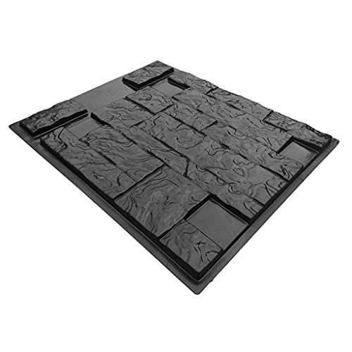 Wdbild Epoxidharz Silikonform, Retro Vertikale Betonstempel Wand Beton Gips Garten Haus Wand Stein Fliesen Steinform Zement Ziegel Maker Mould von Wdbild