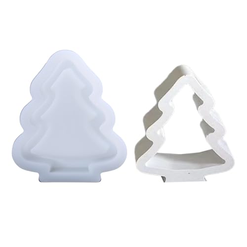 Wdbild Epoxidharz Silikonform, Schreibtisch-Ornament-Form, flexible Silikonform für hohle Weihnachtsbaum-Dekoration, Gipsformen, Schmuckherstellungszubehör von Wdbild