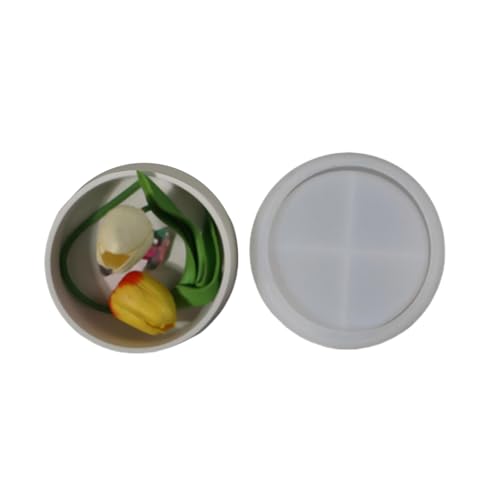 Wdbild Epoxidharz Silikonform, Silikon-Aufbewahrungsbox-Form-Set, mehrere Fächer, Organizer-Formen, Silikonstruktur, geeignet für Heim- und Büro-Ornamente von Wdbild