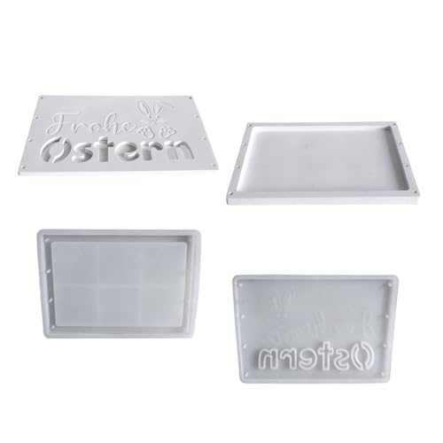 Wdbild Epoxidharz Silikonform, Silikon-Bastelformen-Set mit Kaninchen-Muster und Boxen, Formen-Set, Silikonstruktur für Geburtstage und Hochzeiten von Wdbild