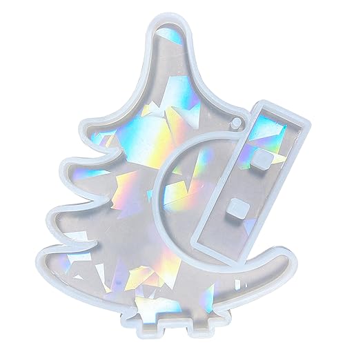 Wdbild Epoxidharz Silikonform, Silikonform für Licht- und Weihnachtsbaumschmuck, duftende Gipsornamente, Tropfenharzform zur Dekoration von Wdbild