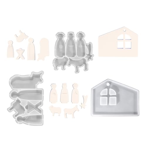 Wdbild Epoxidharz Silikonform, Stabiles Silikonform-Set für Bastelbedarf, Gebetskerzen- und Seifenherstellungsform, flexibel und einfach zu gestalten von Wdbild